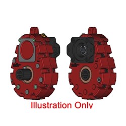 T33 PTO Drive 1:3.31 Ratio 6T 1 3/8" Straight Female Inpu SAE B Mount 13T 7/8" 16/32