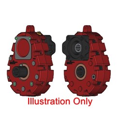 T33 PTO Drive 1:3.31 Ratio 6T 1 3/8" Straight Female Inpu SAE C Mount 13T 7/8" 16/32