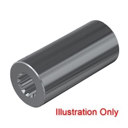 SPLINE ADAPTOR COUPLING Female 14T 1 1/4" 12/24 Female 14T 1 1/4" 12/24