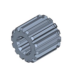 Male 14T 1 1/4" 12/24 SAE C Female 9T 5/8" 16/32 1.125" Long w/ Circlip groove