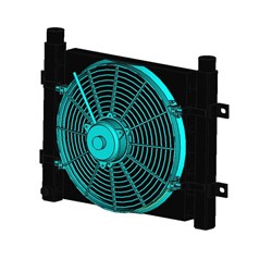 AIR COOLED Heat Exchanger DFM DFM11 12V DC Fan 1" BSPP