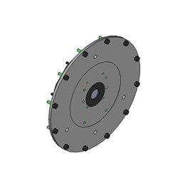 FLEXILOCK Drive Kit 63 Series SAE 4 Engine 7.5 Flywheel DIN 2 Mount DIN 2 1:8 Taper