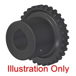 Flexible Coupling 101 Series 3/4" bore 3/16" Key Round Bore Hub