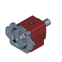 HDC Load Adaptor Cylindrical SAE C Mount 14T 1 1/4" 12/24 1 1/2" Shaft with 3/8" Key