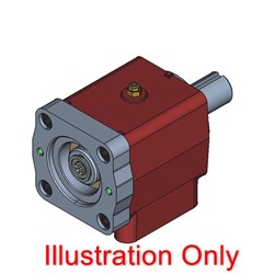 HDC Load Adaptor SAE A Mount 5/8" Bore 5/32"Key 1 1/2" Shaft with 3/8" Key