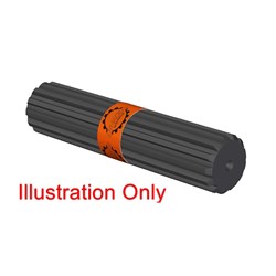 SPLINE SHAFT 11T 3/4" 16/32 6" Long