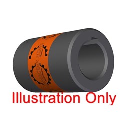 ROUND BORE MUFF COUPLING 1 3/8" Bore 5/16" Key