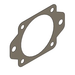 GASKET SAE C 2/4-BOLT compressed fibre material