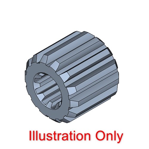 Male 23T 48mm DIN 5482 Female 1.25